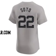 Juan Soto Men's New York Yankees Gray Elite Road Jersey
