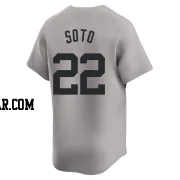 Juan Soto Men's New York Yankees Gray Limited Away Jersey