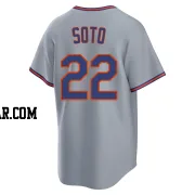 Juan Soto Youth New York Mets Gray Replica Away 2.0 Jersey