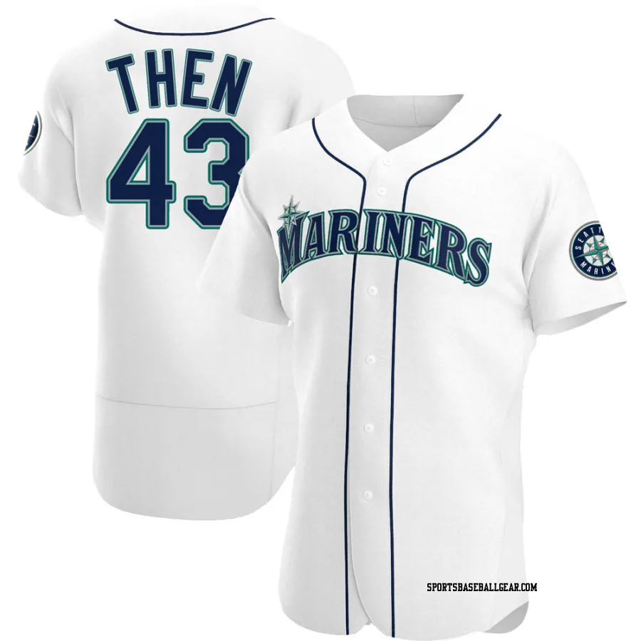 Juan Then Men's Seattle Mariners White Authentic Home Jersey