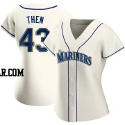 Juan Then Women's Seattle Mariners Cream Authentic Alternate Jersey