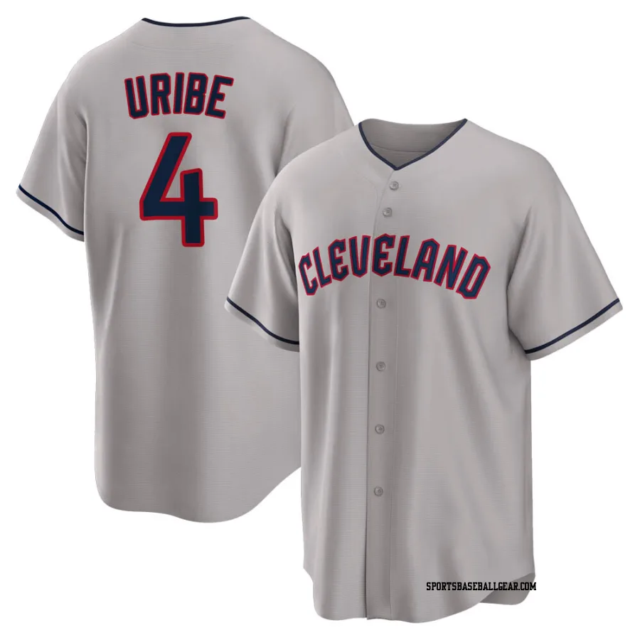 Juan Uribe Youth Cleveland Guardians Gray Replica Road Jersey