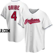 Juan Uribe Youth Cleveland Guardians White Replica Home Jersey