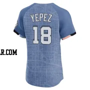 Juan Yepez Men's Washington Nationals Blue Elite 2025 City Connect Jersey