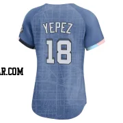 Juan Yepez Women's Washington Nationals Blue Limited 2025 City Connect Jersey