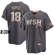 Juan Yepez Youth Washington Nationals Gray Replica 2022 City Connect Jersey