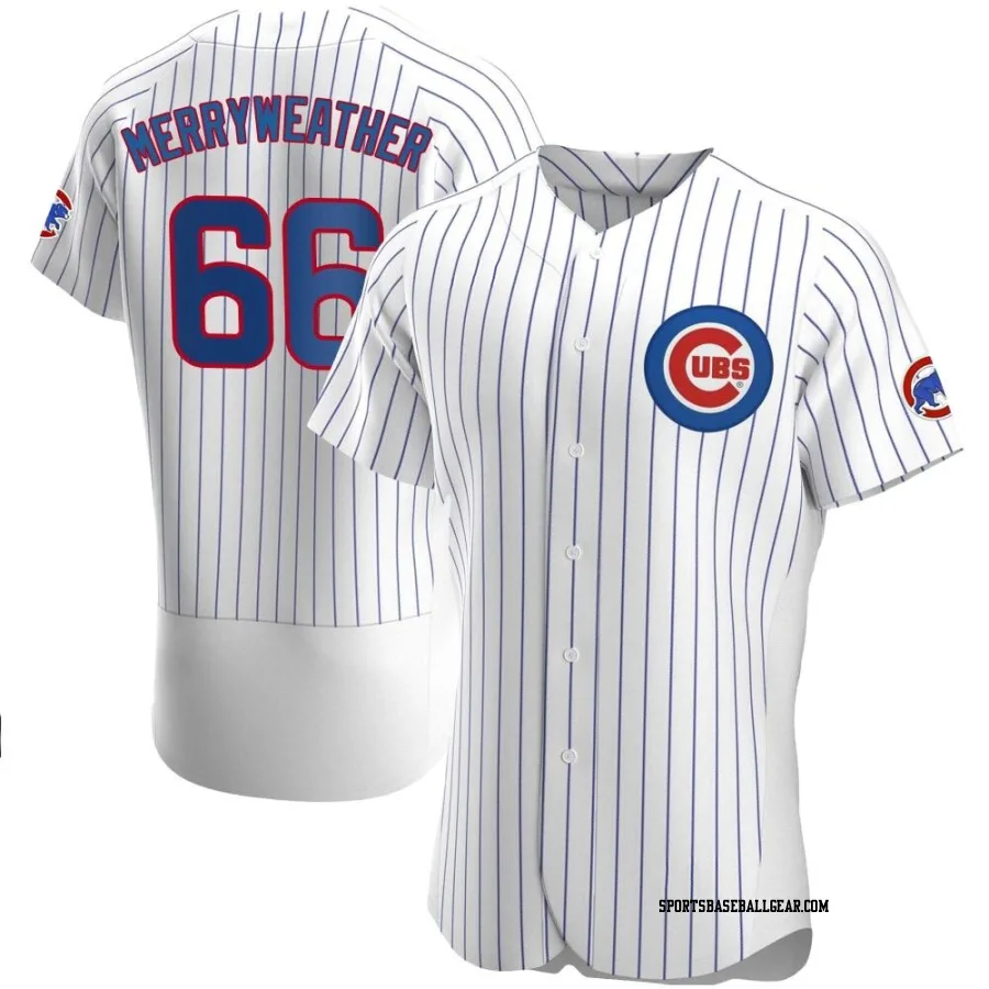 Julian Merryweather Men's Chicago Cubs White Authentic Home Jersey