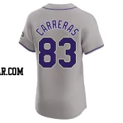 Julio Carreras Men's Colorado Rockies Gray Elite Road Jersey