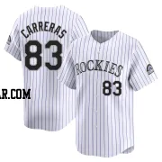 Julio Carreras Men's Colorado Rockies White Limited Home Jersey