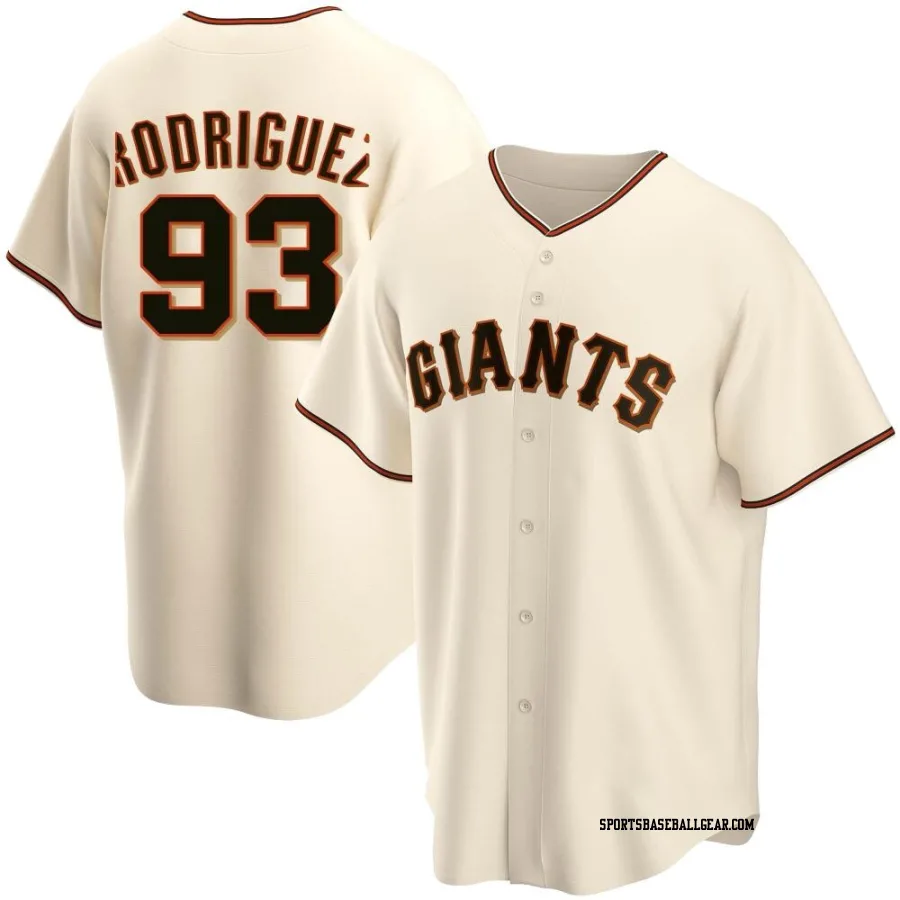 Julio Rodriguez Men's San Francisco Giants Cream Replica Home Jersey