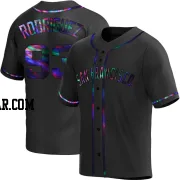 Julio Rodriguez Youth San Francisco Giants Black Holographic Replica Alternate Jersey