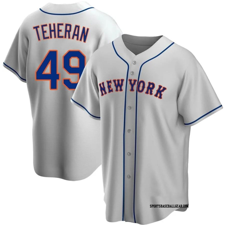 Julio Teheran Youth New York Mets Gray Replica Road Jersey