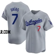 Julio Urias Men's Los Angeles Dodgers Gray Limited Away Jersey