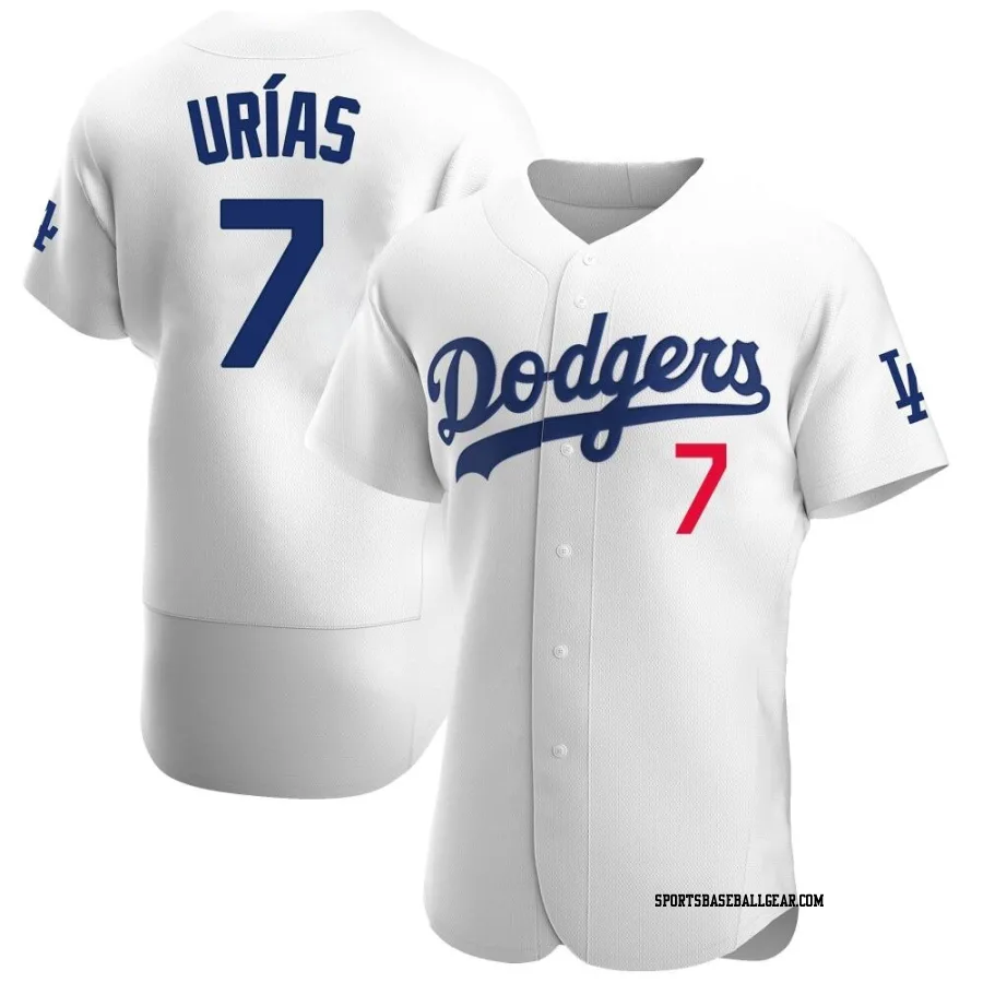 Julio Urias Men's Los Angeles Dodgers White Authentic Home Jersey