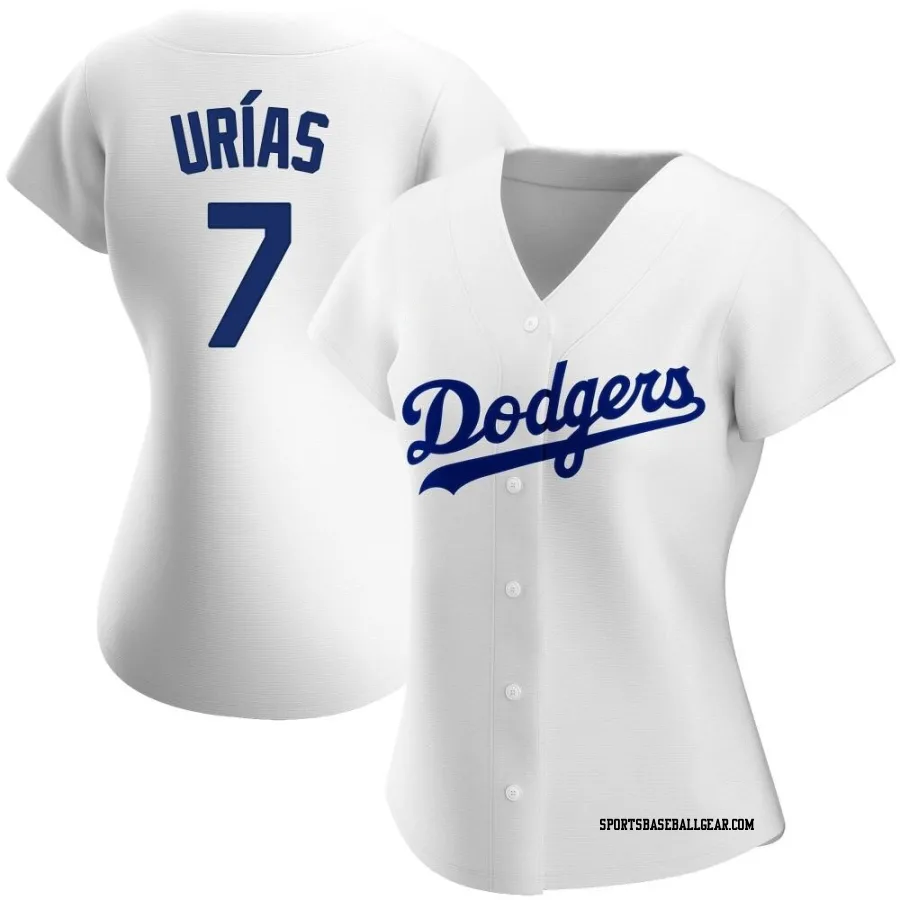 Julio Urias Women's Los Angeles Dodgers White Replica Home Jersey