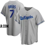 Julio Urias Youth Los Angeles Dodgers Gray Replica Road Jersey