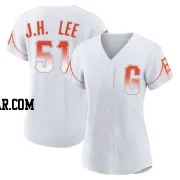 Jung Hoo Lee Women's San Francisco Giants White Replica 2021 City Connect Jersey