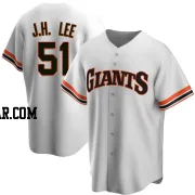 Jung Hoo Lee Youth San Francisco Giants White Replica Home Cooperstown Collection Jersey