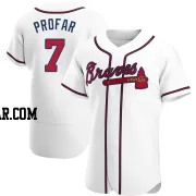 Jurickson Profar Men's Atlanta Braves White Authentic Home Jersey