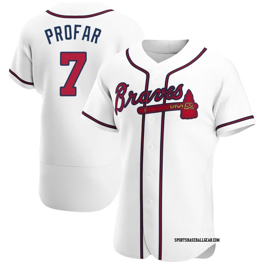 Jurickson Profar Men's Atlanta Braves White Authentic Home Jersey