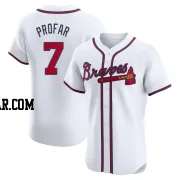 Jurickson Profar Men's Atlanta Braves White Elite Home Jersey