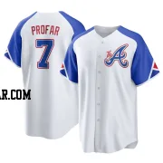 Jurickson Profar Men's Atlanta Braves White Replica 2023 City Connect Jersey