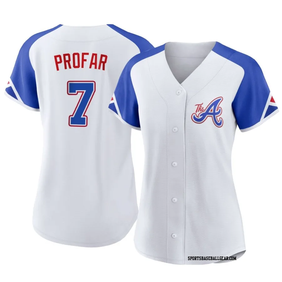 Jurickson Profar Women's Atlanta Braves White Replica 2023 City Connect Jersey
