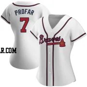 Jurickson Profar Women's Atlanta Braves White Replica Home Jersey