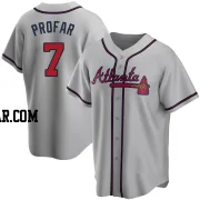 Jurickson Profar Youth Atlanta Braves Gray Replica Road Jersey
