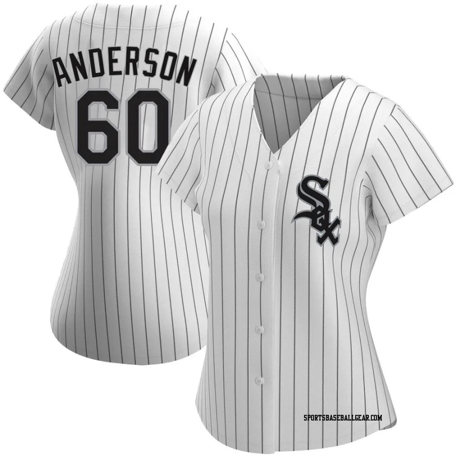 Justin Anderson Women's Chicago White Sox White Authentic Home Jersey