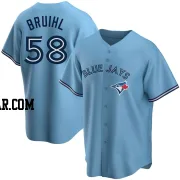 Justin Bruihl Men's Toronto Blue Jays Blue Replica Powder Alternate Jersey