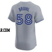 Justin Bruihl Men's Toronto Blue Jays Gray Elite Road Jersey
