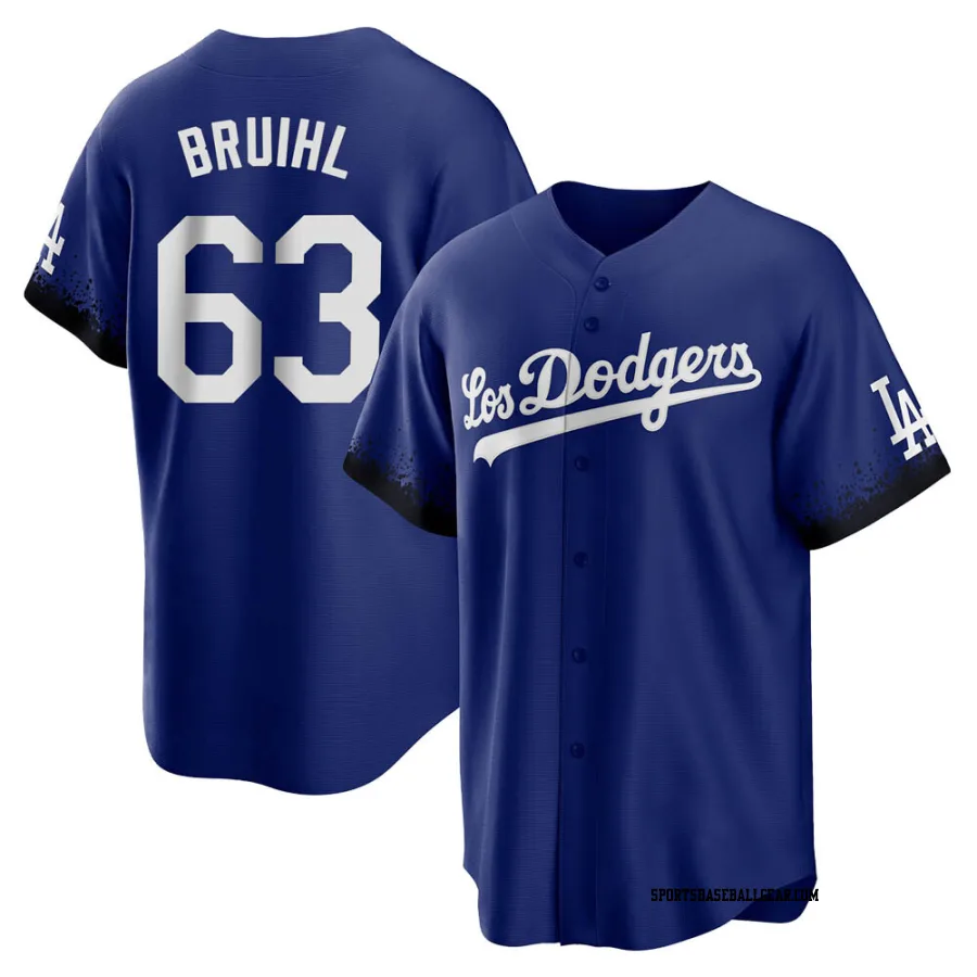 Justin Bruihl Youth Los Angeles Dodgers Royal Replica 2021 City Connect Jersey