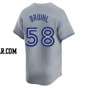 Justin Bruihl Youth Toronto Blue Jays Gray Limited Away Jersey