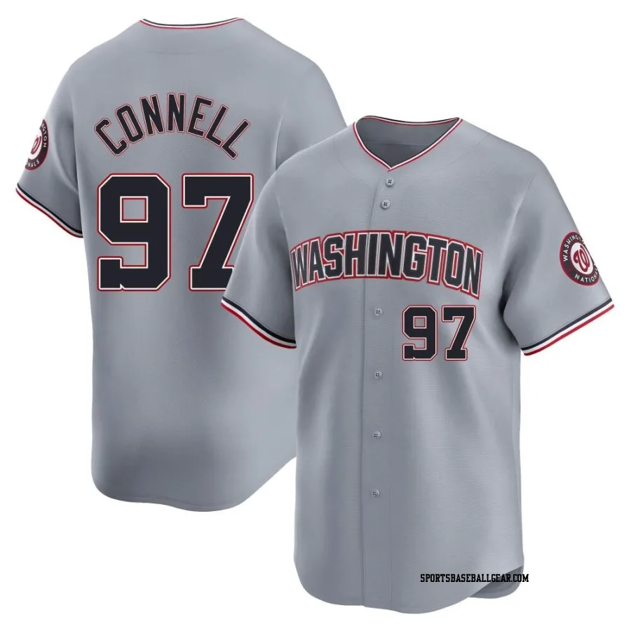 Justin Connell Men's Washington Nationals Gray Limited Road Jersey