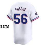 Justin Foscue Men's Texas Rangers Gold Limited White 2024 Collection Jersey