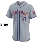 Justin Garza Men's New York Mets Gray Elite Road Jersey