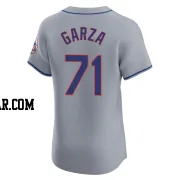 Justin Garza Men's New York Mets Gray Elite Road Jersey