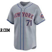 Justin Garza Men's New York Mets Gray Limited Away Jersey