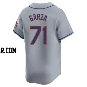 Justin Garza Men's New York Mets Gray Limited Away Jersey