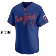 Justin Garza Men's New York Mets Royal Limited Alternate 2 Jersey