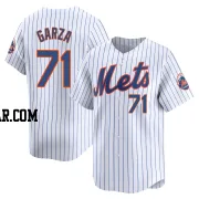 Justin Garza Men's New York Mets White Limited Home Jersey