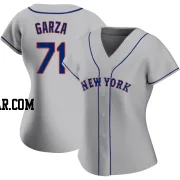 Justin Garza Women's New York Mets Gray Replica Road Jersey
