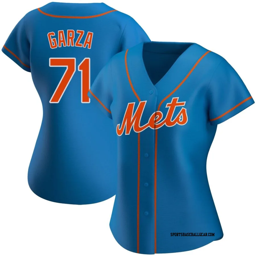 Justin Garza Women's New York Mets Royal Replica Alternate Jersey