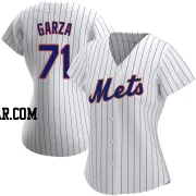 Justin Garza Women's New York Mets White Replica Home Jersey