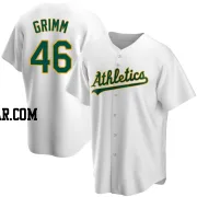 Justin Grimm Youth Oakland Athletics White Replica Home Jersey