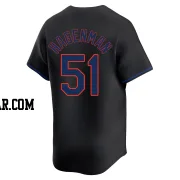 Justin Hagenman Men's New York Mets Black Limited Alternate Jersey