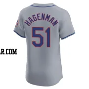 Justin Hagenman Men's New York Mets Gray Elite Road Jersey