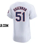 Justin Hagenman Men's New York Mets White Elite Home Jersey
