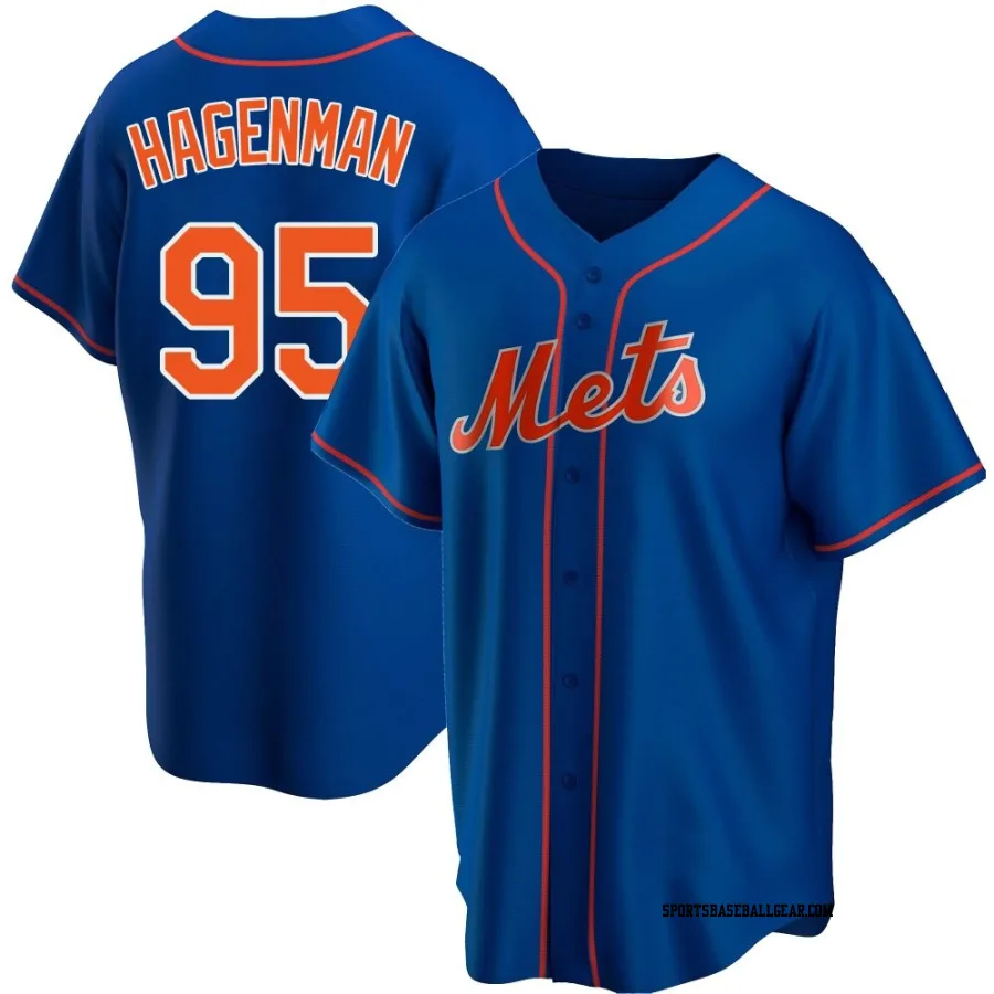 Justin Hagenman Youth New York Mets Royal Replica Alternate Jersey